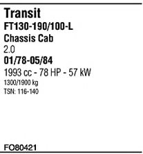 FONOS FO80421 Exhaust System